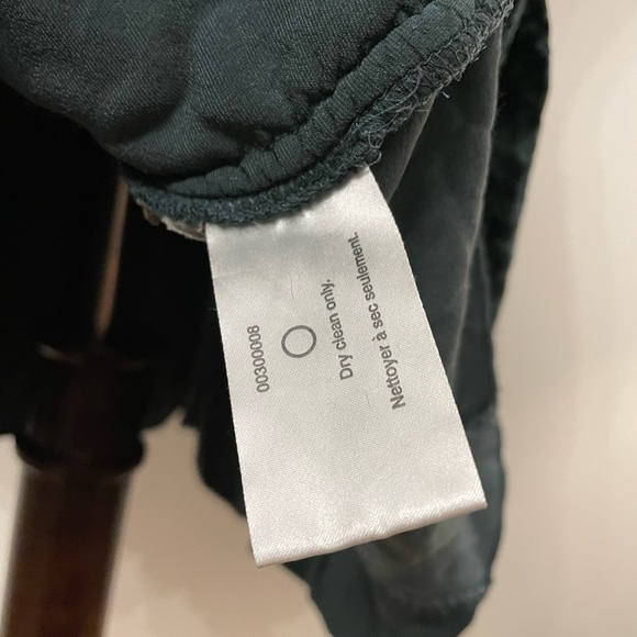 Club Monaco Crushed Velvet Pleated Green Skirt - Picture 9 of 13